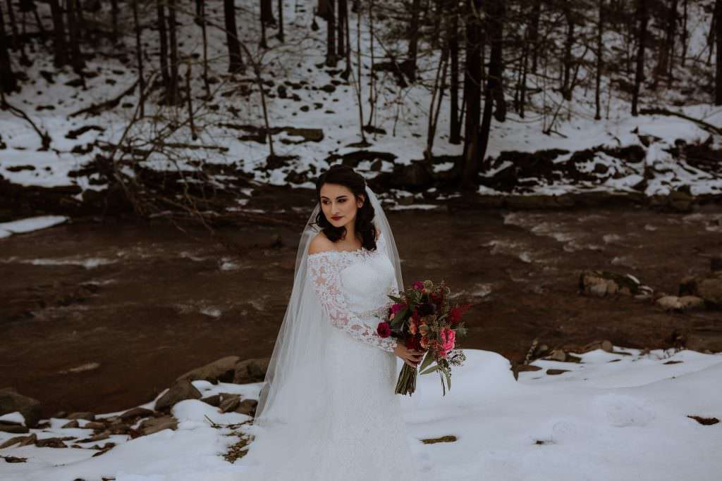 Winter Full Moon Resort Wedding