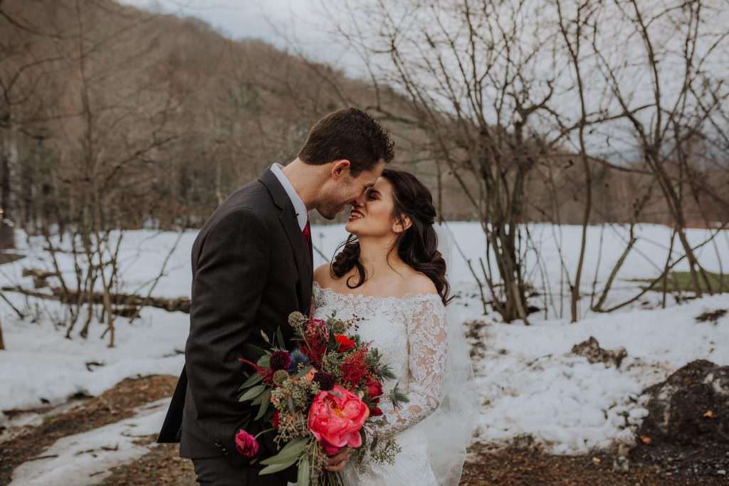 Full Moon Resort Wedding in Winter